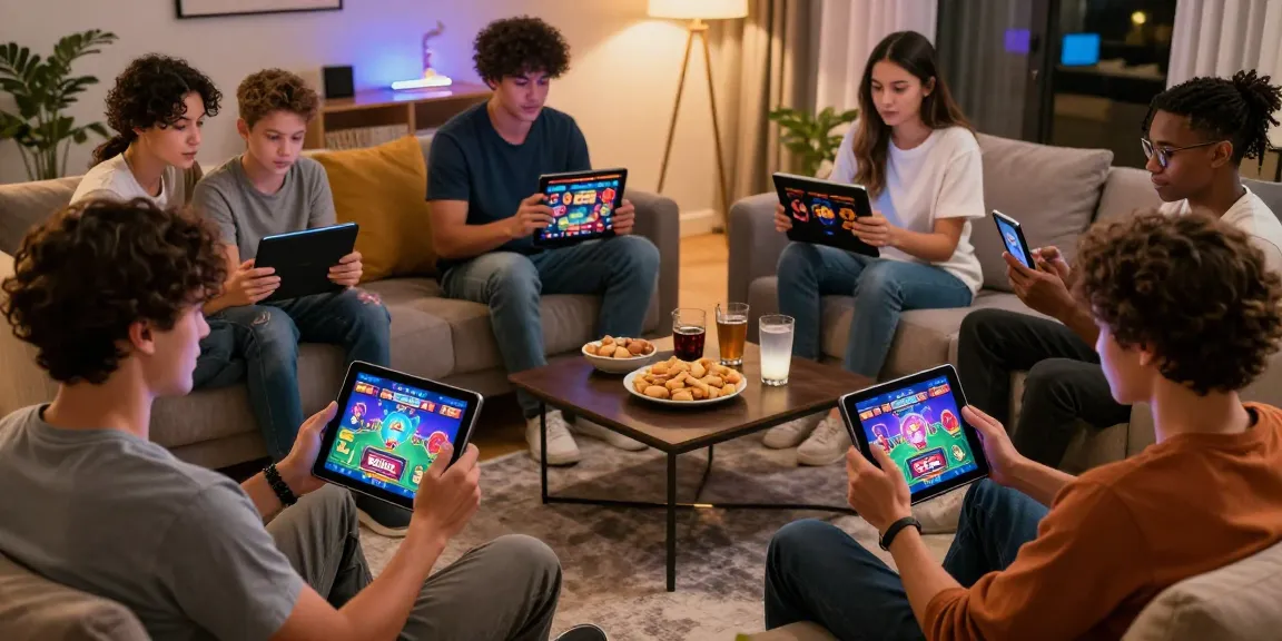 Players enjoying GB444 online gaming with vibrant atmosphere and cozy setting.