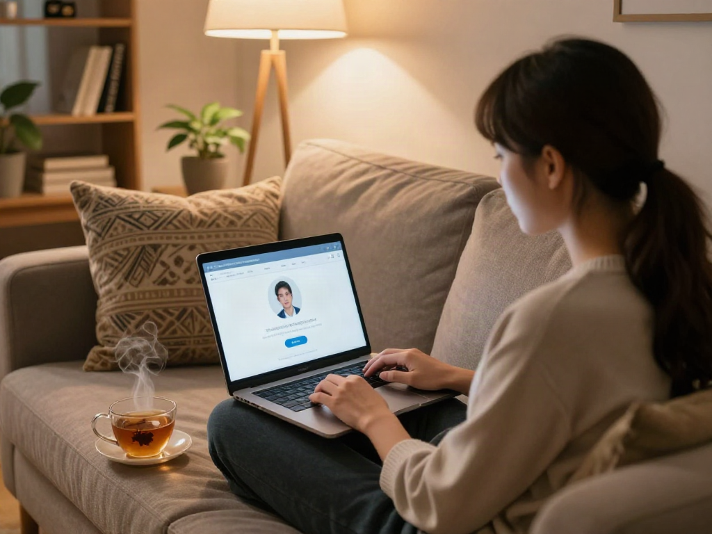 Engaging in a personalized nsfw ai chat experience at home.