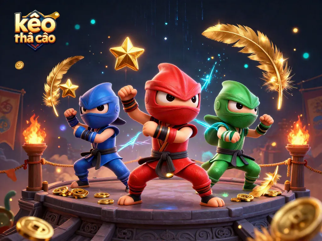 Experience kèo nhà cái with ninja chameleons in an action-packed gambling scene.