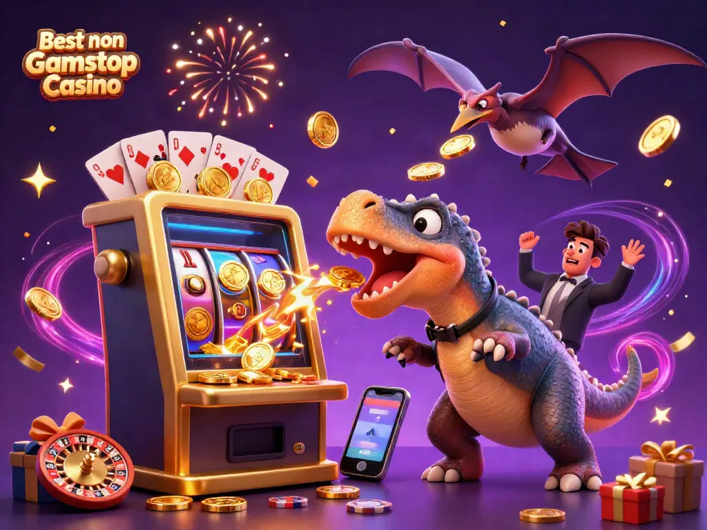 Experience the excitement of the Best non Gamstop Casino with vibrant characters and dynamic game elements.