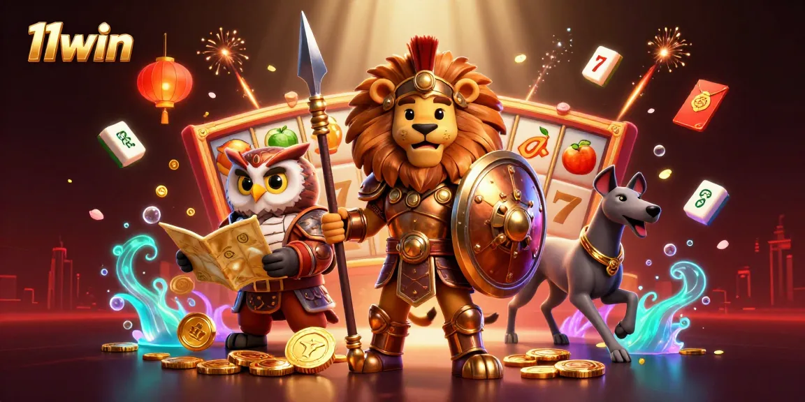 Experience the excitement of 11win with vibrant casino characters and dynamic game elements.