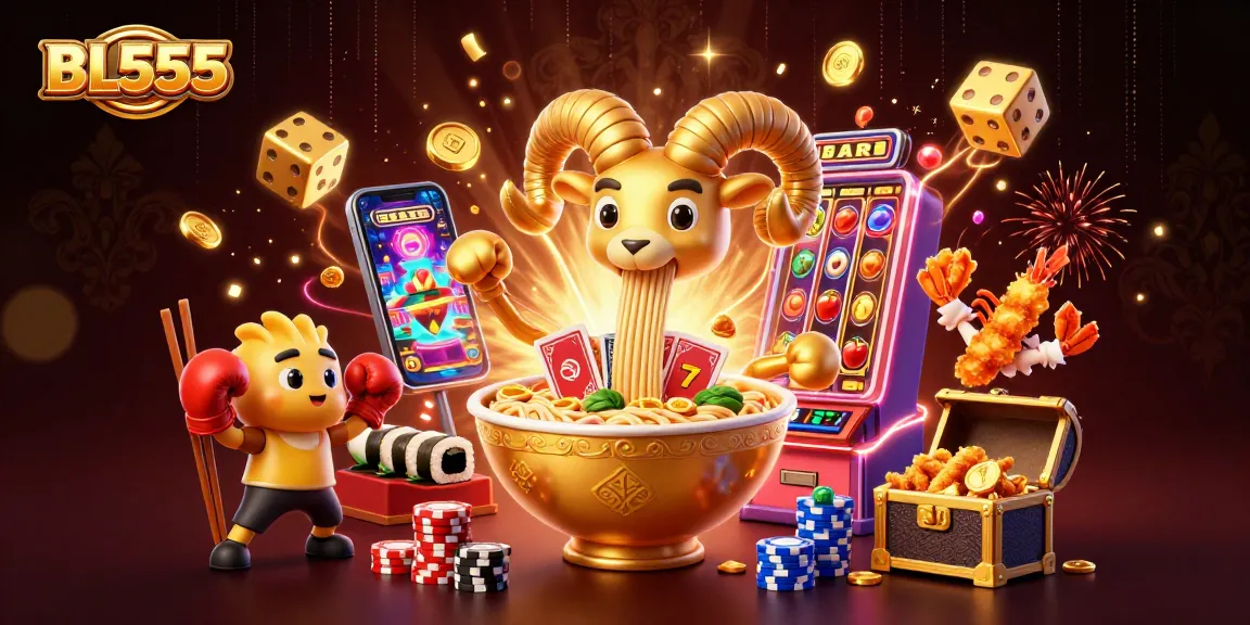 Experience the allure of BL555 with vibrant characters and thrilling casino action in an exciting 3D scene.